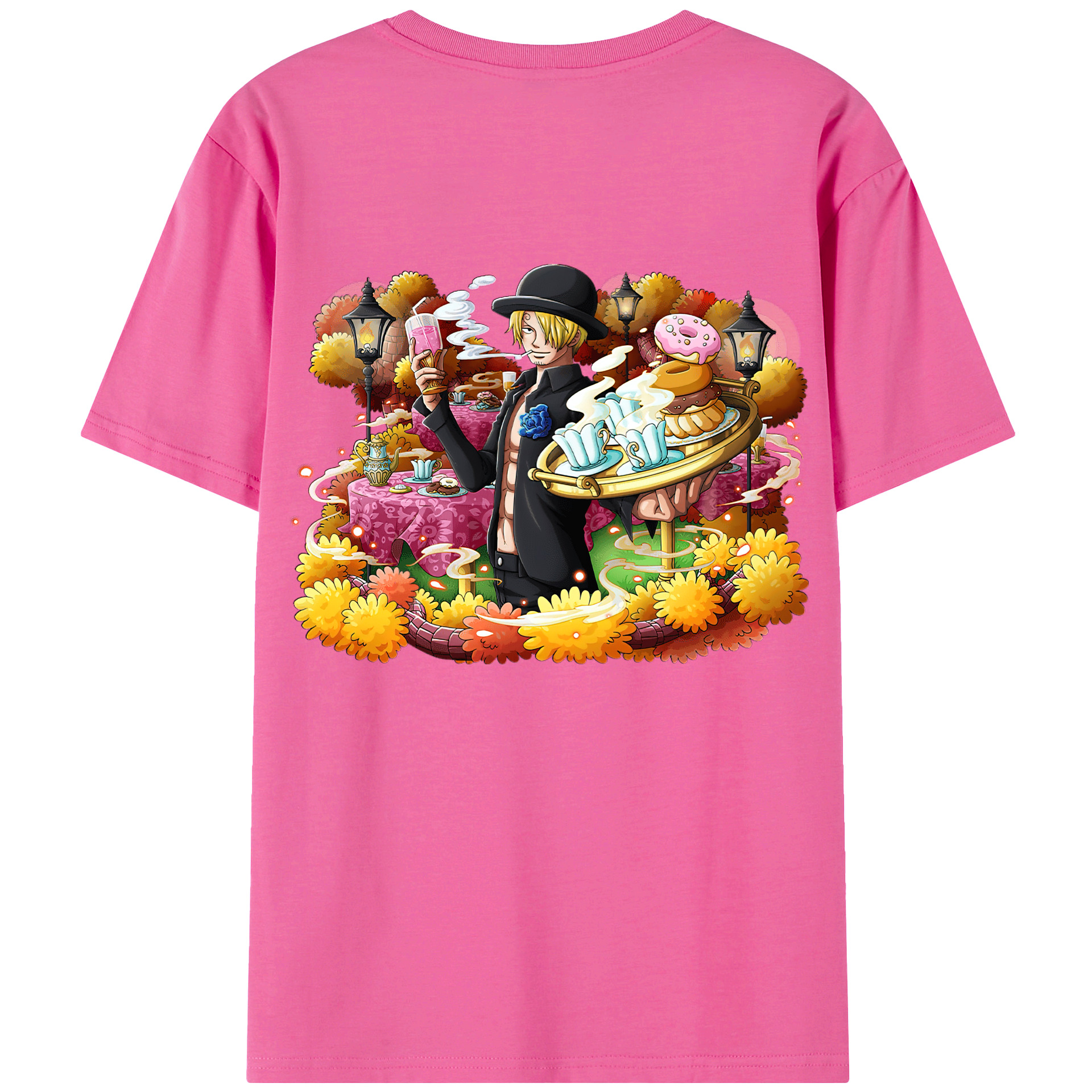 （画像用） ワンピース サンジ ONE PIECE Sanji レディース半袖Tシャツ(バックプリント)